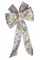Spring Wired Wreath Bow - Wyome - White with Spring Flowers product 2